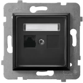 gniazdo-pojedyncze-internetowe-rj45-aria-czarna