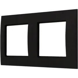 ramka-do-wlacznikow-i-gniazd-aria-czarna-podwojna