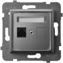 gniazdo-pojedyncze-internetowe-rj45-aria-szare