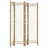skladany-parawan-4-panelowy-160-cm-bambus-i-plot-stan-nowy