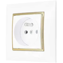 gniazdo-pojedyncze-gniazdko-biale-zlote-ospel-aria