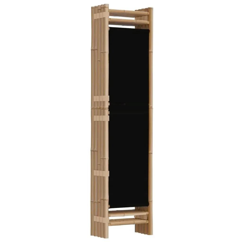 skladany-parawan-5-panelowy-200-cm-bambus-i-plot-stan-nowy