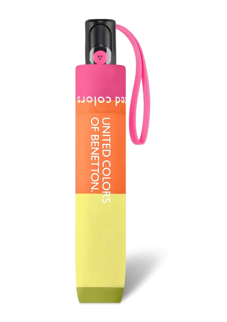 parasol-benetton-mini-paski-kolorowe-flatrainbow-text-stan-nowy