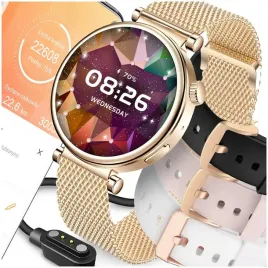 smartwatch-zegarek-damski-oled-menu-pl-rozmowy-powiadomienia-sport-4-paski