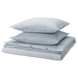 posciel-150x200-cm-poszewka-50x60-bialy-niebieski-paski-ikea-solfibbla