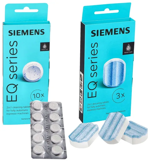 Tabletki do odkamieniania czyszczenia ekspresu Siemens TZ80002 2w1 TZ80001