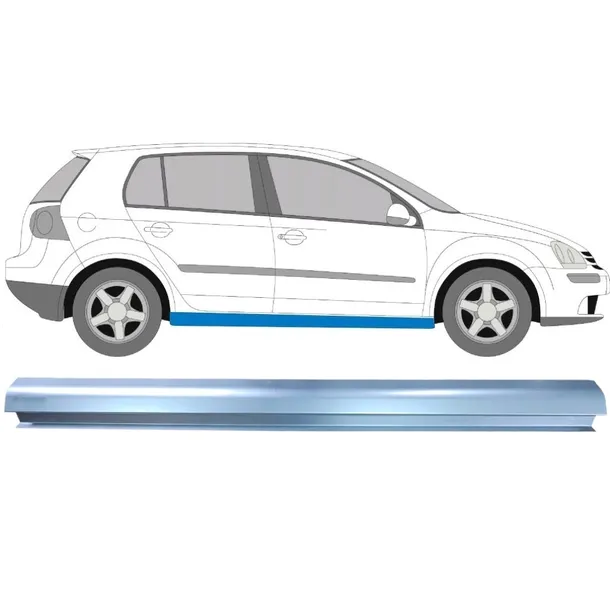 Reperaturka progu do Volkswagen Golf 5 2003-2009 / Lewa = Prawa