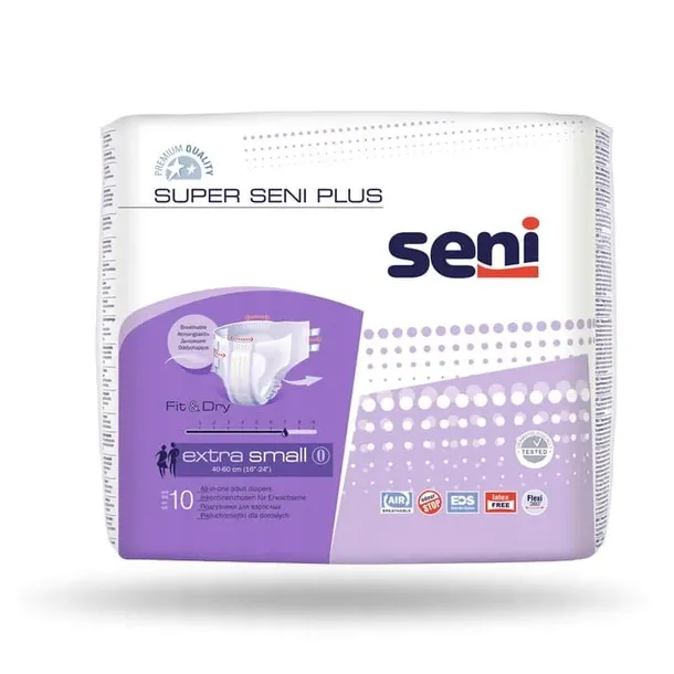 Pieluchomajtki Super SENI PLUS 0 XS 10szt.