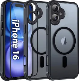 etui-do-iphone-16-do-magsafe-matt-case-wzmacniane-360-szklo-5d-premium