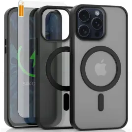 etui-magsafe-do-apple-iphone-13-pro-max-czarne-matowe-wzmacniane-szklo