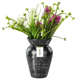 wazon-ceramiczny-barylka-czarny-srebrny-flakon
