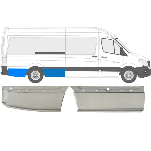 Reperaturka błotnika tylnego do Mercedes Sprinter 2006-2018 / Prawa