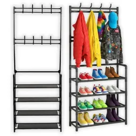 regal-na-buty-polka-metalowa-stojak-szafka-na-buty-wieszak-na-kurtki-loft