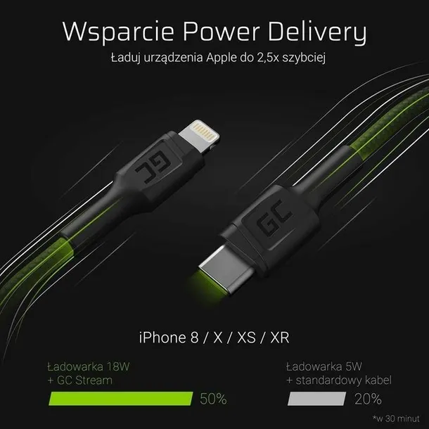 kabel-usb-c-lightning-100cm-power-delivery-mfi-marka-green-cell