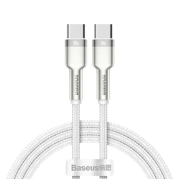 kabel-usb-c-usb-c-baseus-cafule-5a-100w-1m-stan-nowy-kolor-bialy