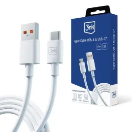 bialy-kabel-usb-do-usb-c-szybkie-ladowanie-60w-3a-dlugi-1-2m-hyper-cable
