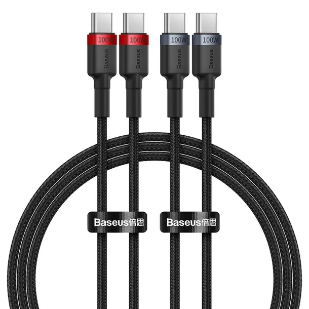 baseus-kabel-cafule-charging-cable-usb-c-to-usb-c-100w-1m-2pcs-marka-baseus-kolor-czarny