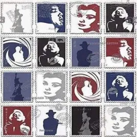 papierowa-tapeta-scienna-marilyn-monroe-znaczki-pocztowe-muriva-10-x-05-m