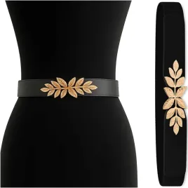 elegancki-damski-pasek-do-sukienki-elastyczny-modny-klasyczny-waski-listki