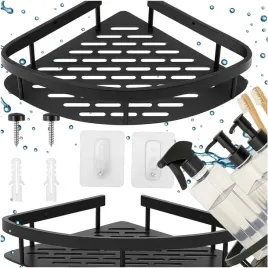 zestaw-2-sztuki-polki-polokragle-narozne-pod-prysznic-lazienkowe-czarne