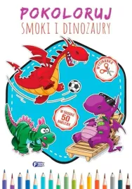 pokoloruj-smoki-i-dinozaury-kolorowanka