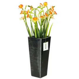 wazon-ceramiczny-trapez-czarny-srebrny-flakon-25cm