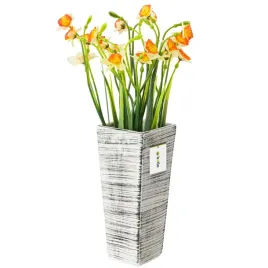wazon-ceramiczny-trapez-bialy-czarny-flakon-25cm