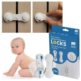 zabezpieczenia-szafek-szuflad-szaf-blokada-mebli-zatrzask-10-sztuk-sipo