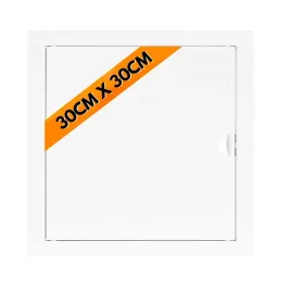 drzwiczki-rewizyjne-metalowe-biale-zatrzask-30x30
