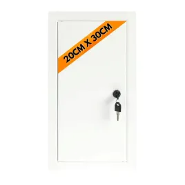 drzwiczki-rewizyjne-metalowe-biale-zamek-20x30