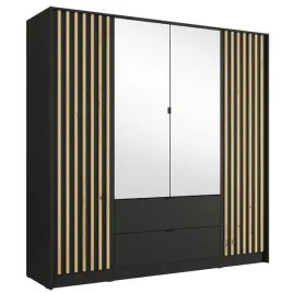 szafa-do-sypialni-200-cm-korso-duza-otwierana-czarna-lustra-dab-artisan