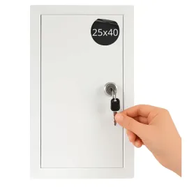 drzwiczki-rewizyjne-metalowe-biale-zamek-25x40