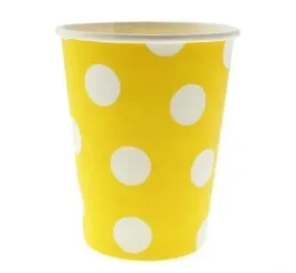 kubeczki-papierowe-zolte-biale-kropki-party-270-ml