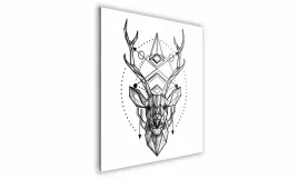 obraz-na-szkle-kwadratowy-70x70cm-031-grafika-z-jeleniem
