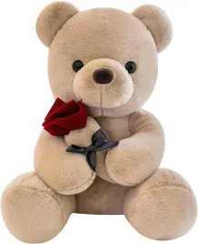 przytulny-mis-maskotka-niedzwiadek-z-roza-prezent-dziewczyny-25cm-swieta
