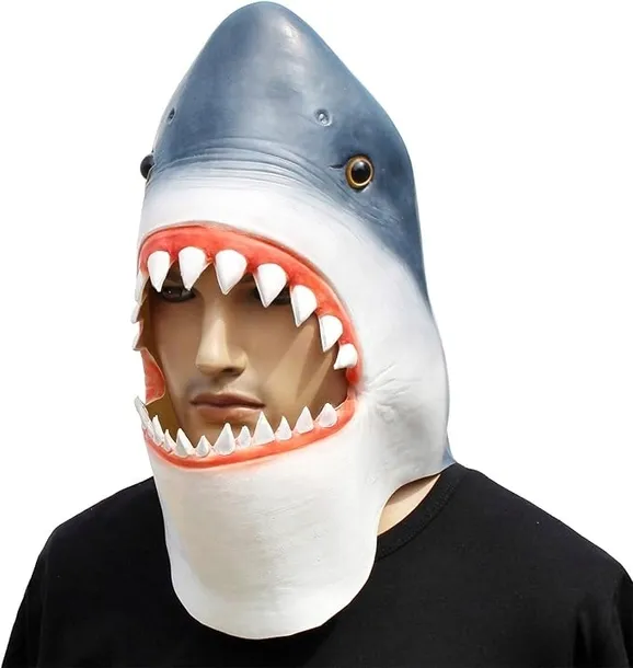 MASKA HALLOWEEN REKINA KŁY ŚMIESZNA LATEKSOWA PRZEBRANIE NA GŁOWĘ COSPLAY