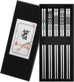 5-par-japonskie-paleczki-ze-stali-nierdzewnej-prezent-wielorazowe-235cm