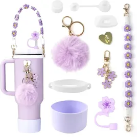 akcesoria-do-kubka-stanley-zawieszka-brelok-oslona-slomki-zestaw-fioletowy