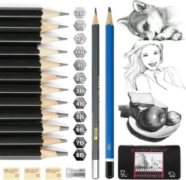 profesjonalny-zestaw-olowkow-do-szkicowania-gumki-temperowka-14-sztuk
