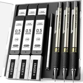 zestaw-artystyczny-olowkow-mechanicznych-wytrzymale-metalowe-olowki-3szt