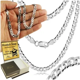 lancuszek-srebrny-meski-925-pancerka-diamentowany-pelny-5mm-grawer-gratis