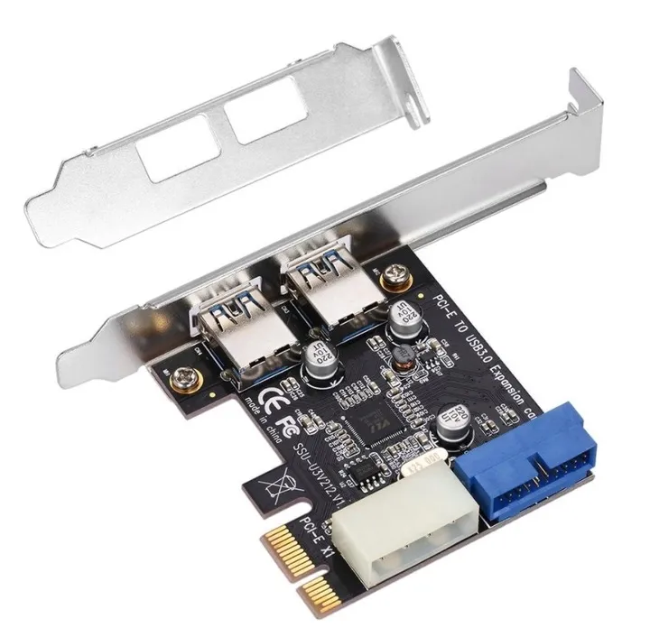 kontroler-pci-e-2x-usb-3-0-19-pin-molex-4pin