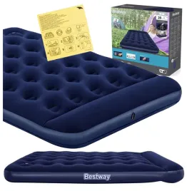 dmuchany-materac-dwuosobowy-welurowy-z-pompka-bestway-67227-or-191x137x28cm