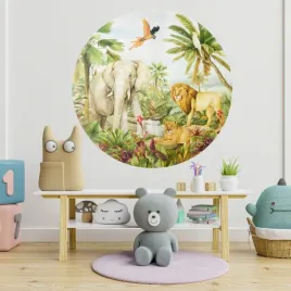 fototapeta-okragla-125cm-zwierzeta-afrykanskie