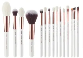 jessup-zestaw-15-pedzli-do-makijazu-t222-white-rose-gold