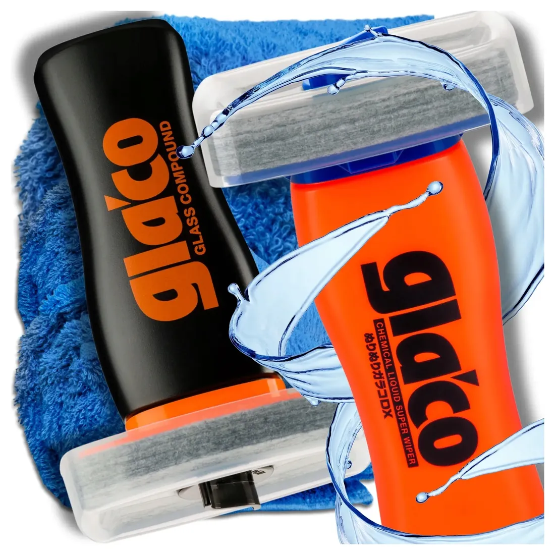 soft99-glaco-dx-110ml-glass-compound-kompletny-zestaw-do-pielegnacji-szyb