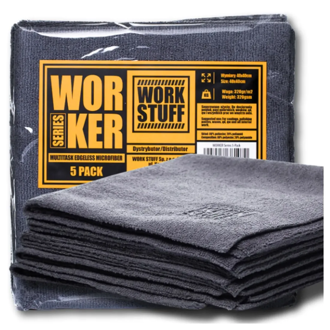 work-stuff-worker-zestaw-sciereczek-z-mikrofibry-5-sztuk-320gsm-40x40cm