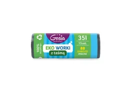 gosia-worki-na-smieci-eko-35l-z-tasma-15szt-grafit