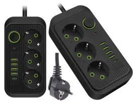 przedluzacz-listwa-zasilajaca-usb-x4-3-gniazda-2m