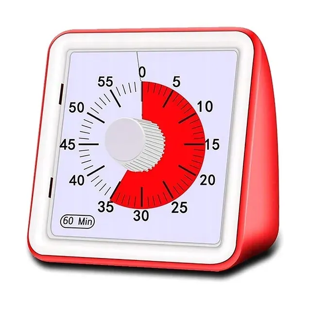 timer-wizualny-analogowy-60-minutowy-cichy-timer-stan-nowy